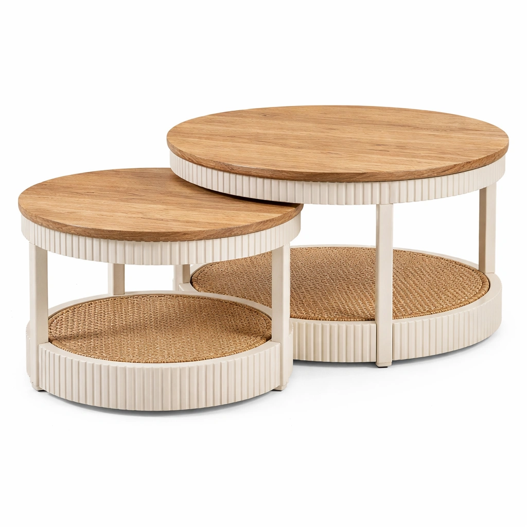 conjunto de mesas de centro redondas anidadas-dwellirae